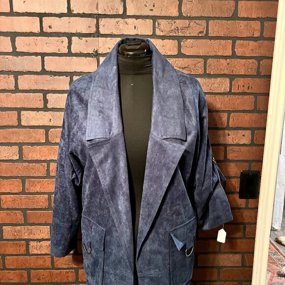 ivy jane Jackets & Blazers - NWT Ivy Jane Faux Suede Jacket with Open Front. Size Med.